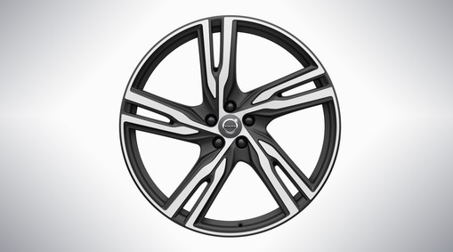 22" 5 radios dobles Matt Black Diamond Cut - 175 